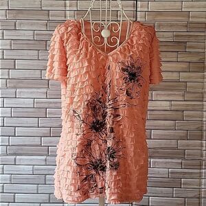Simply Suzie blouse short sleeves Size L/P